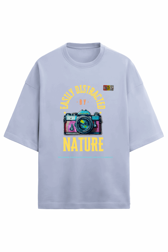 Terry Cotton - Oversize drop shoulder - Unisex Premium fit - CAMERA - EXPLORE NATURE