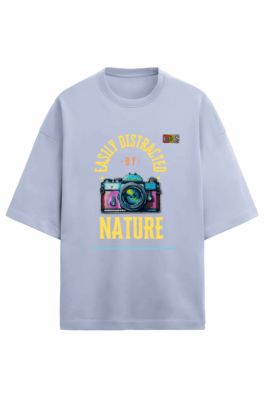 Terry Cotton - Oversize drop shoulder - Unisex Premium fit - CAMERA - EXPLORE NATURE