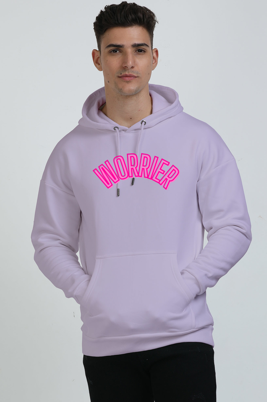 Worrier - LAVENDER - Oversized Hooded Sweatshirt -Unisex  - MINIMALIST