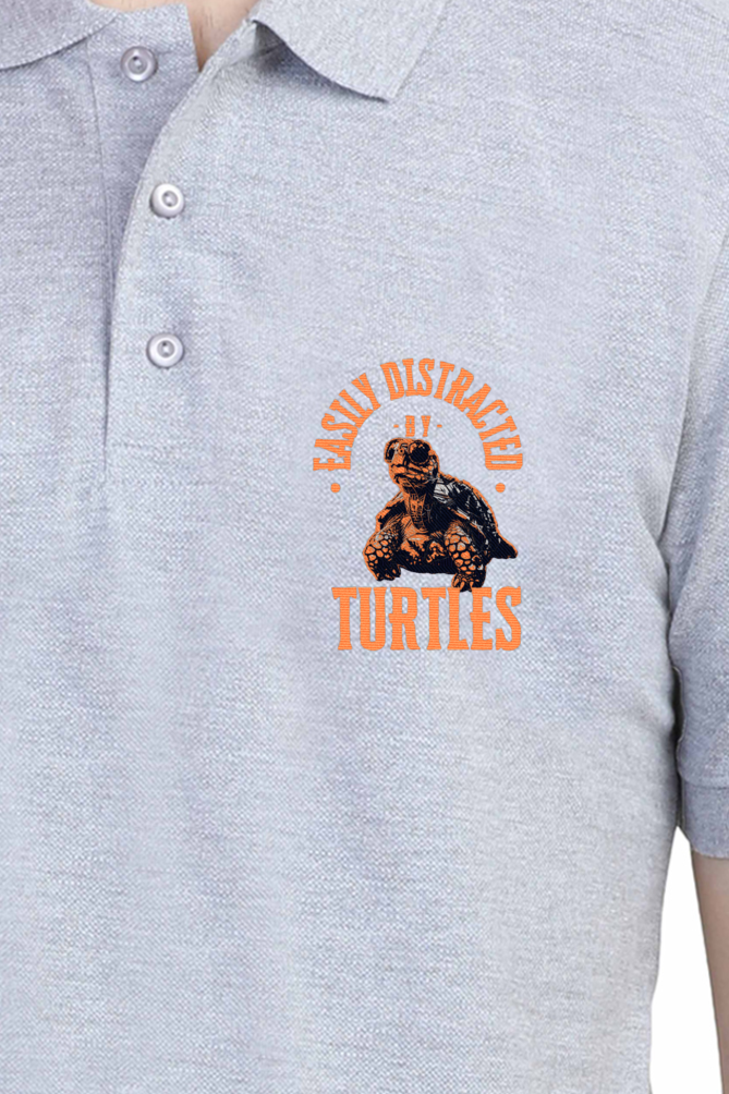 Turtle Buddy - Unisex Polo T-shirt - For Office and Casual wear