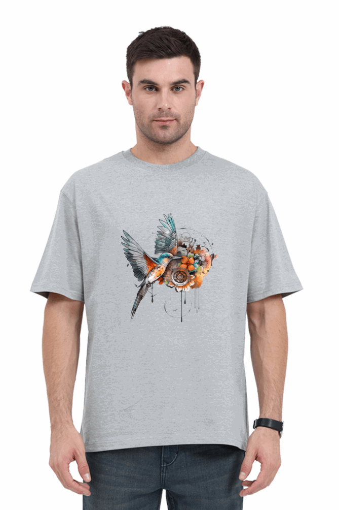 Free bird design - oversize t shirt