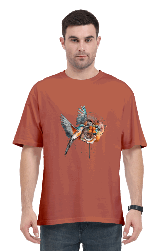 Free bird design - oversize t shirt