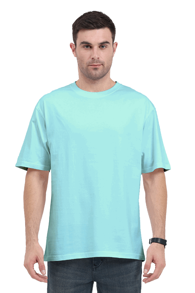 Loose Fit - Half Sleeve - Mint - Premium Minimalist Unisex cotton T-shirt