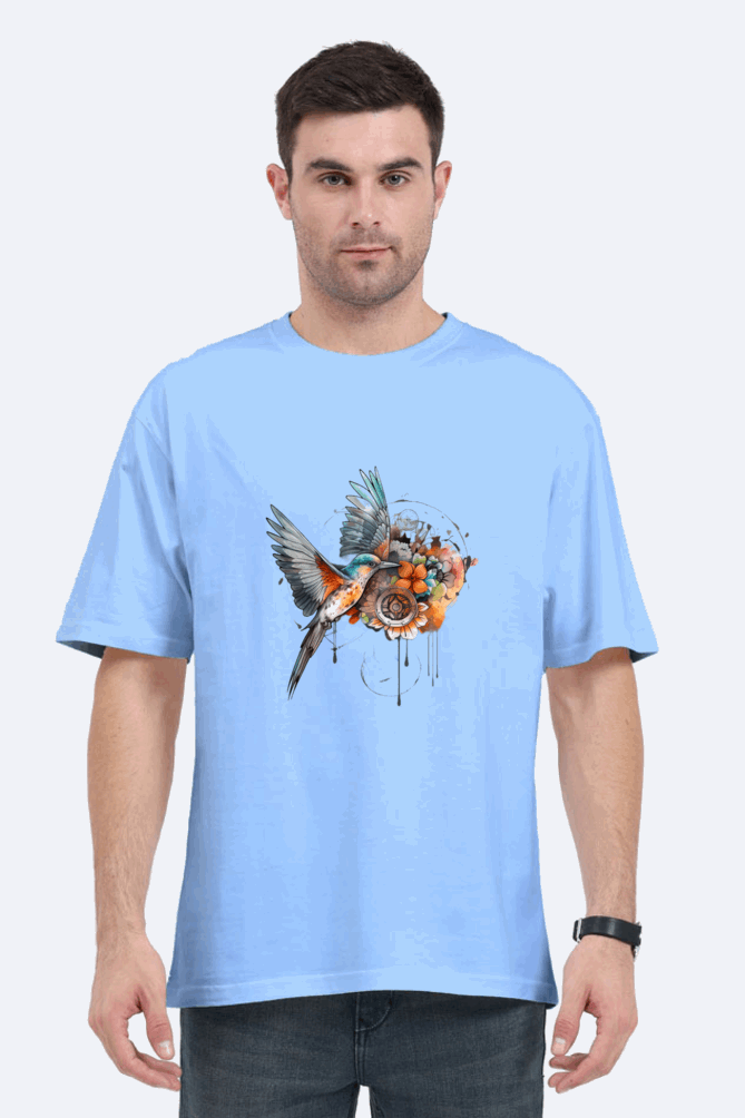 Free bird design - oversize t shirt