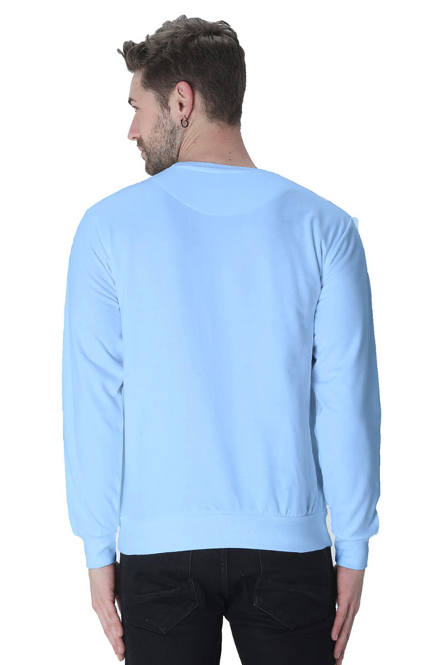 BE THE LIGHT : Sweatshirt Super combed  BABY BLUE - unisex fit