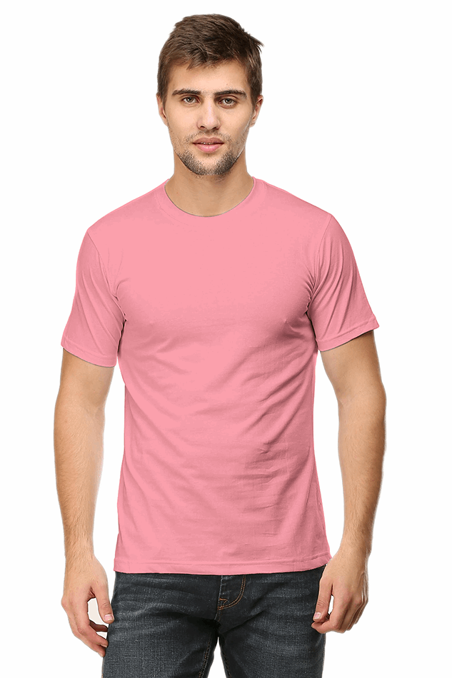 Premium Minimalist Unisex cotton T-shirt - Slim Fit - Half Sleeve - Flamingo