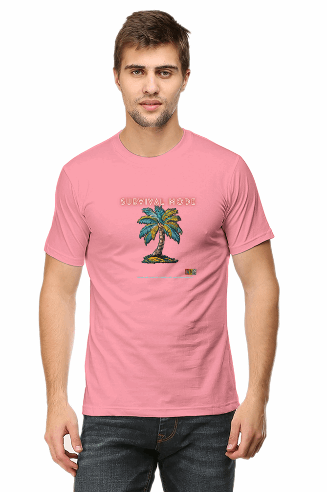 SURVIVAL MODE : Premium Minimalist Unisex cotton T-shirt - Art for your wardrobe