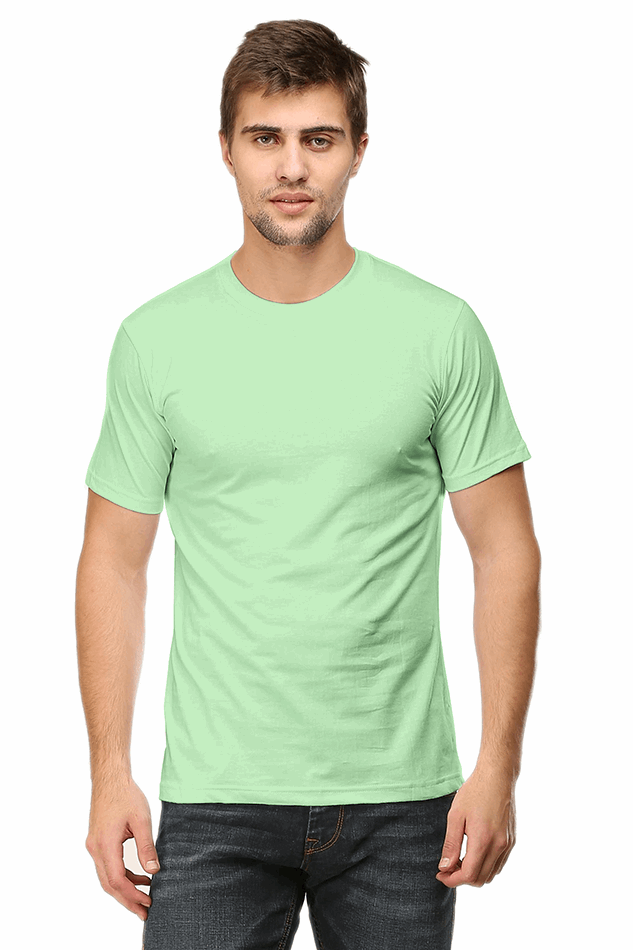 Premium Minimalist Unisex cotton T-shirt - Slim Fit - Half Sleeve - Jade