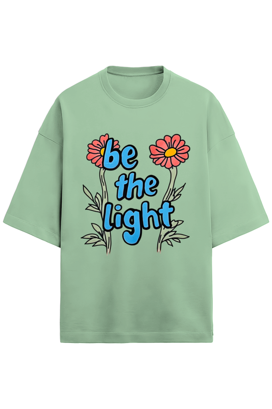 Be the Light - Relaxed fit T-shirt - Mint- Unisex Premium fit - TERRY COTTON