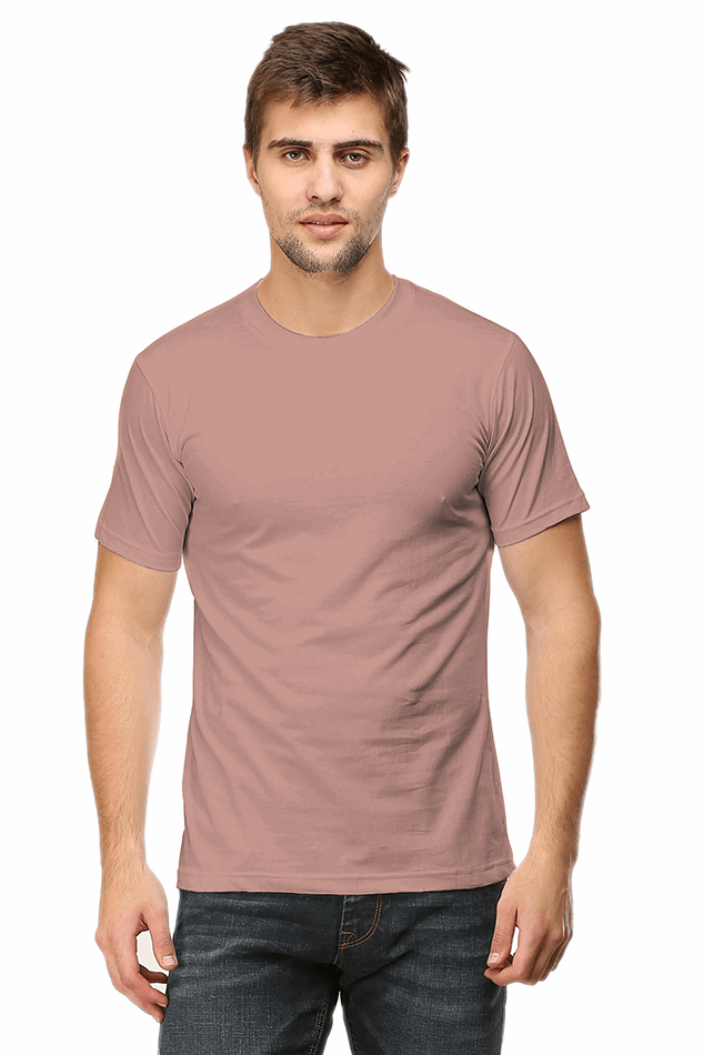 Premium Minimalist Unisex cotton T-shirt - Slim Fit - Half Sleeve - Mushroom