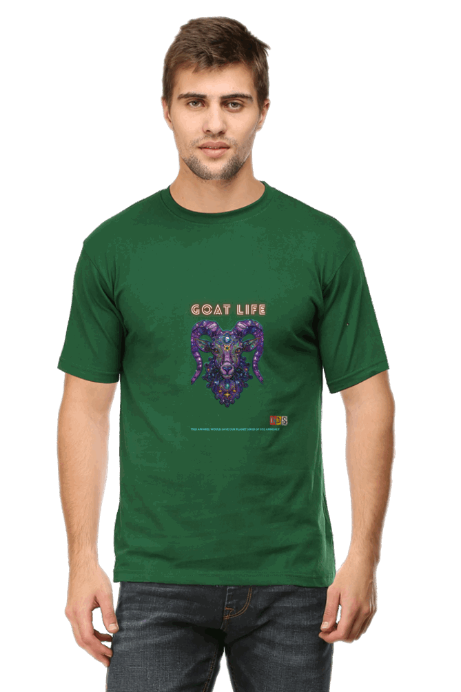 GOAT  (GREATEST OF ALL TIME ) LIFE : Premium Minimalist Unisex cotton T-shirt - Art for your wardrobe