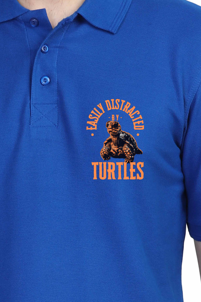 Turtle Buddy - Unisex Polo T-shirt - For Office and Casual wear