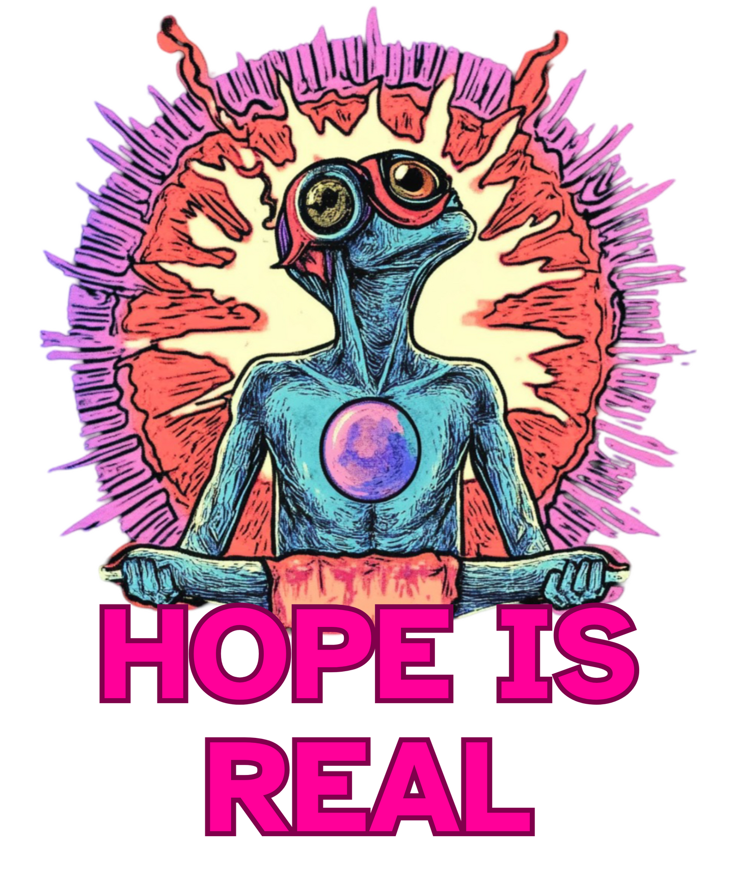 hope is real Relax Lavender Loose Fit  - Half Sleeve -UNISEX OVERSIZE Cotton Tshirt