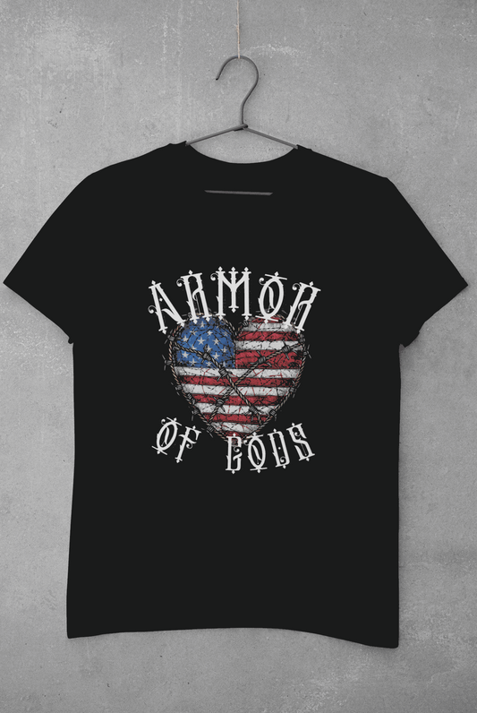 Unisex Oversize classic Cotton Tshirt - Chained Freedom - Armor of Gods