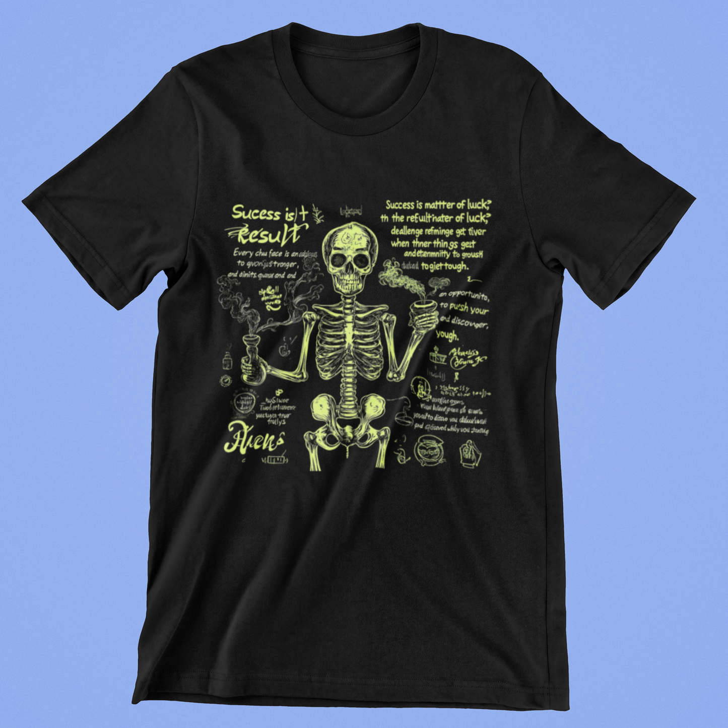 Premium Design Unisex cotton T-shirt - Slim Fit - Half Sleeve - Success Skull