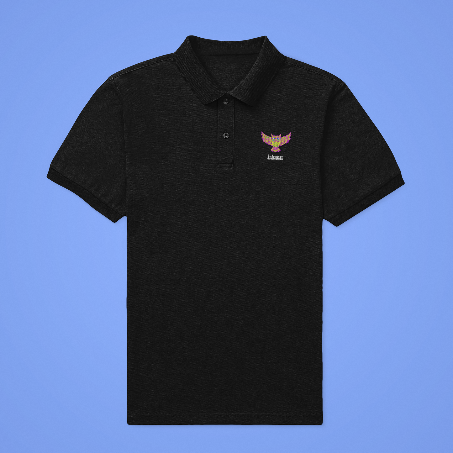 Unisex Polo T-shirt - For Office and Casual wear: Inkwear Owl logo