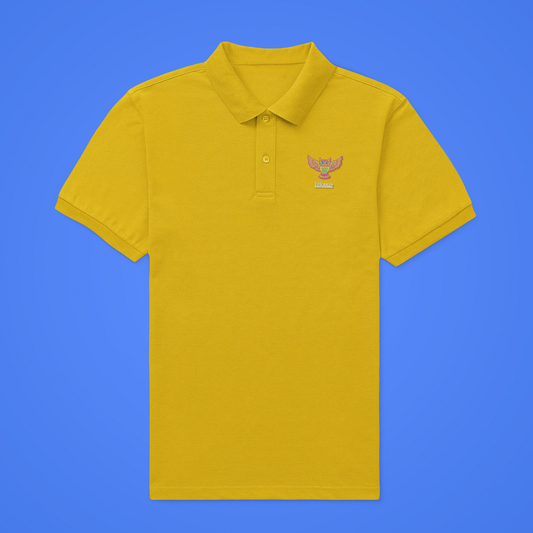 Mustard yellow Inkwear - Unisex Polo T-shirt - For Office and Casual wear