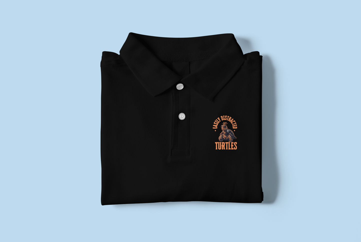 Turtle Buddy - Unisex Polo T-shirt - For Office and Casual wear