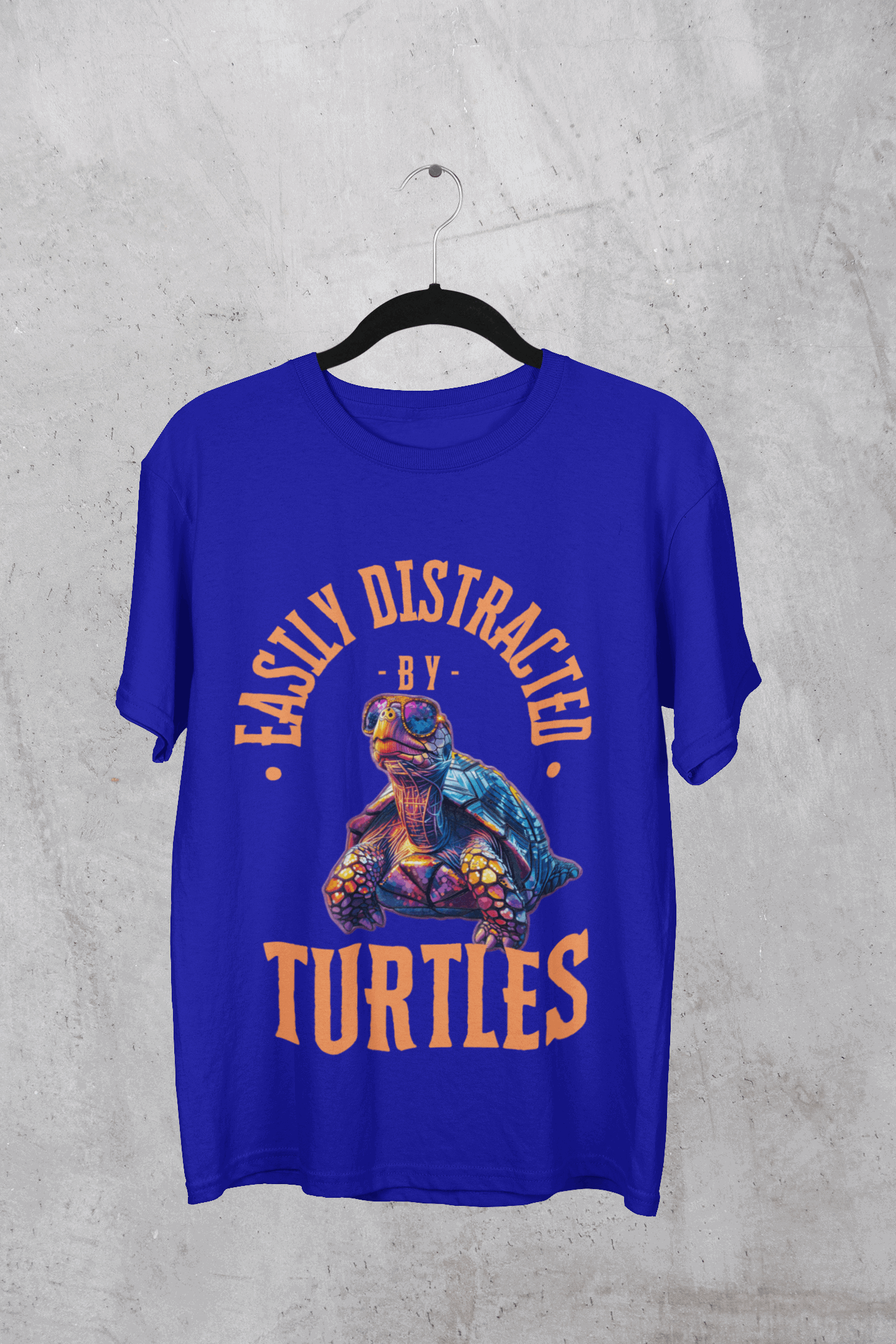 Unisex Oversize classic Cotton Tshirt -TURTLE BUDDIES - DISTRACTION