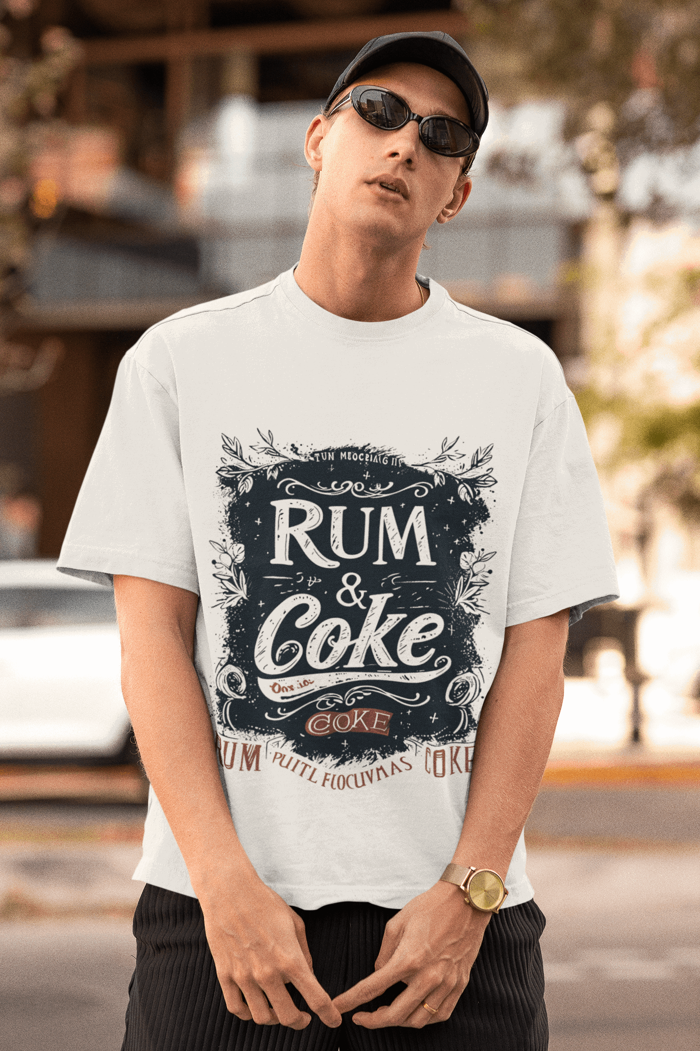 Minimalist rum&coke - Unisex Oversize classic Tshirt