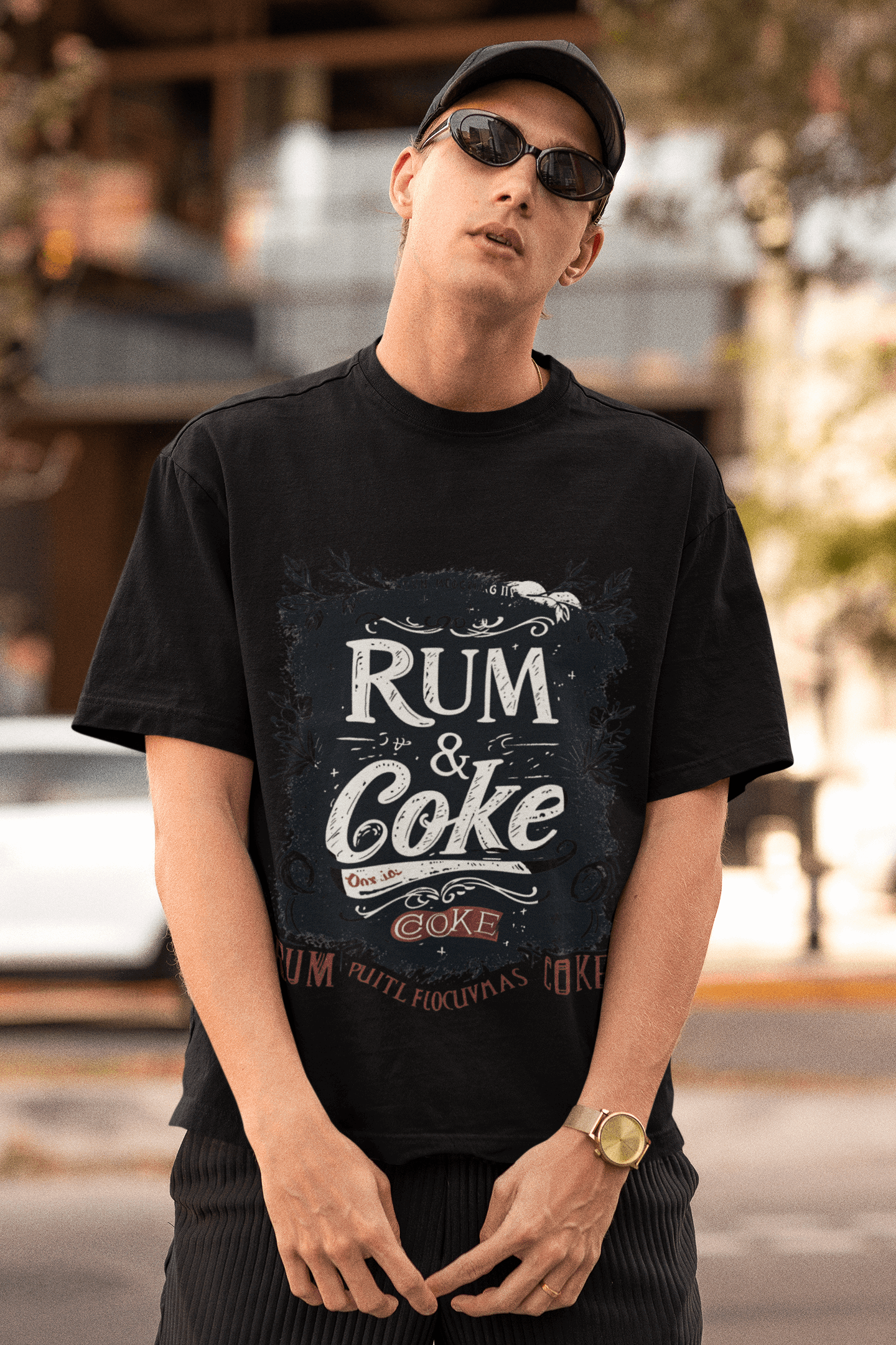 Minimalist rum&coke - Unisex Oversize classic Tshirt