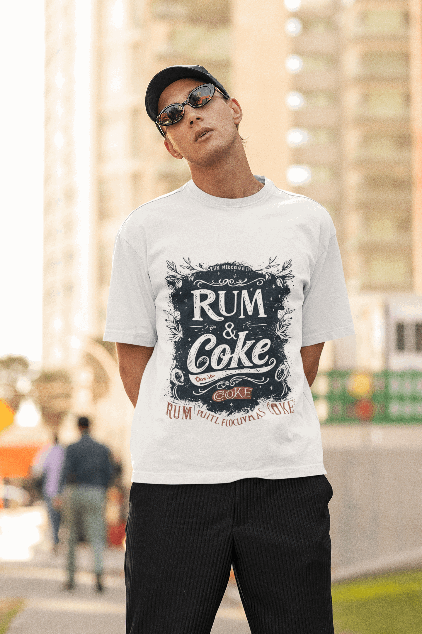 Minimalist rum&coke - Unisex Oversize classic Tshirt