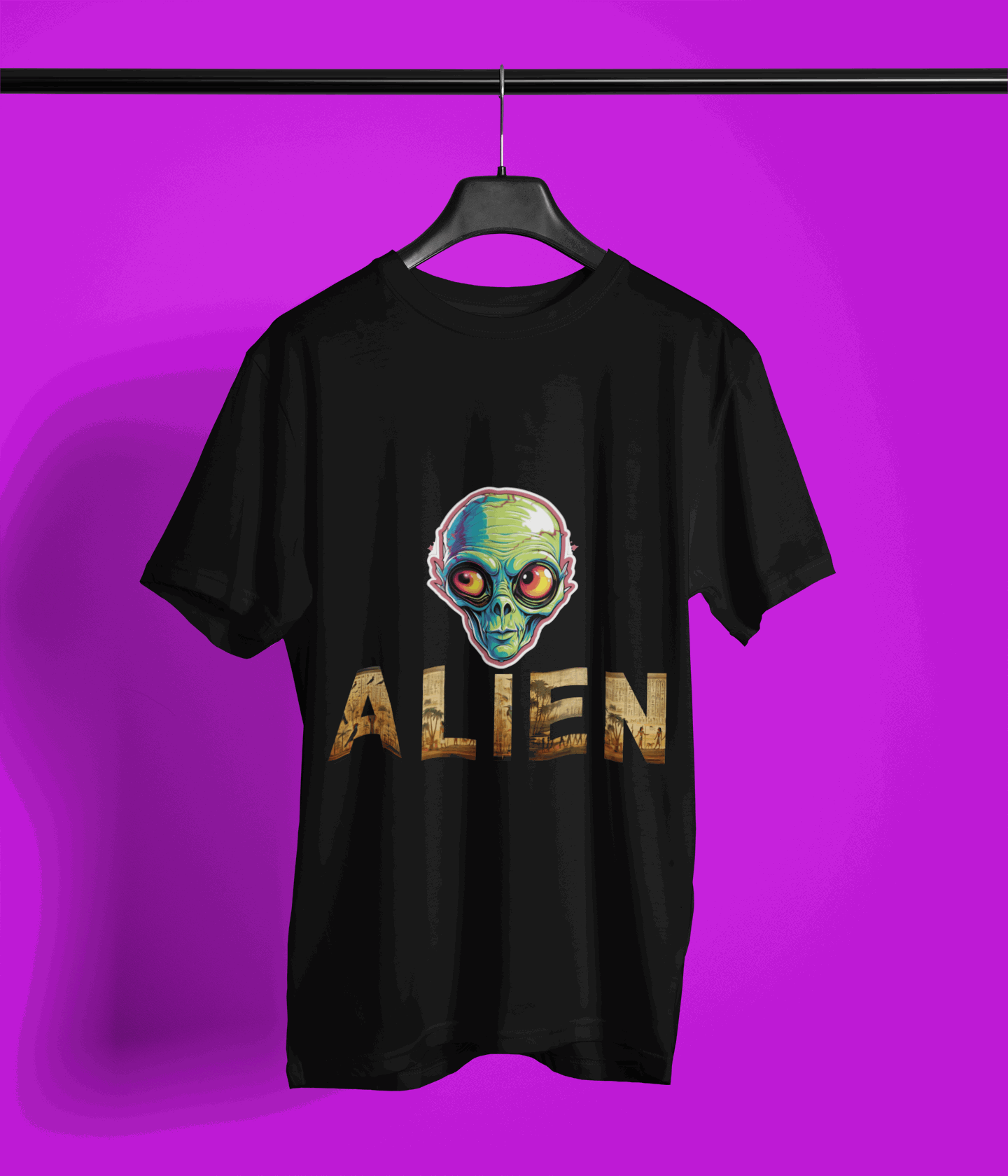 Designer Alien Life - Oversized T shirt , Unisex cotton