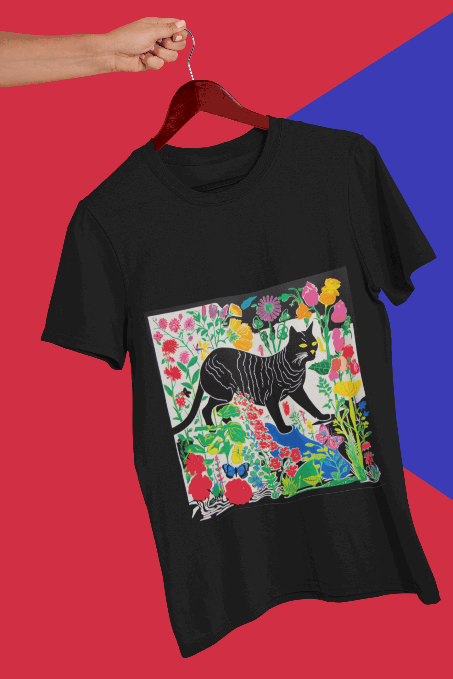 The WonderCat : Premium Minimalist Unisex cotton T-shirt - Art for your wardrobe