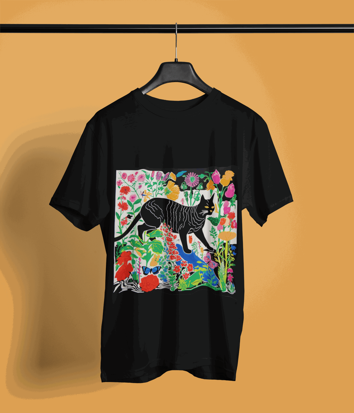 The WonderCat : Premium Minimalist Unisex cotton T-shirt - Art for your wardrobe